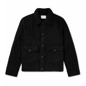 NNO7 Julius Jacket Men's Size XXL Black Alpaca Wool Blend